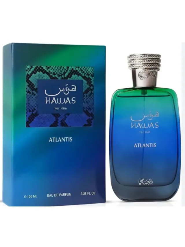 Frasco perfume Hawas Atlantis EDP 100ml